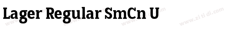 Lager Regular SmCn U字体转换 Lager Regular SmCn U字体转换